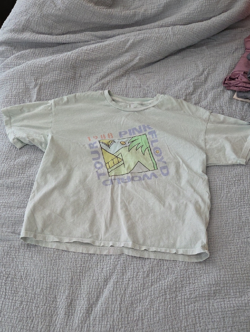 Pink Floyd Light Mint Graphic Tour Tee